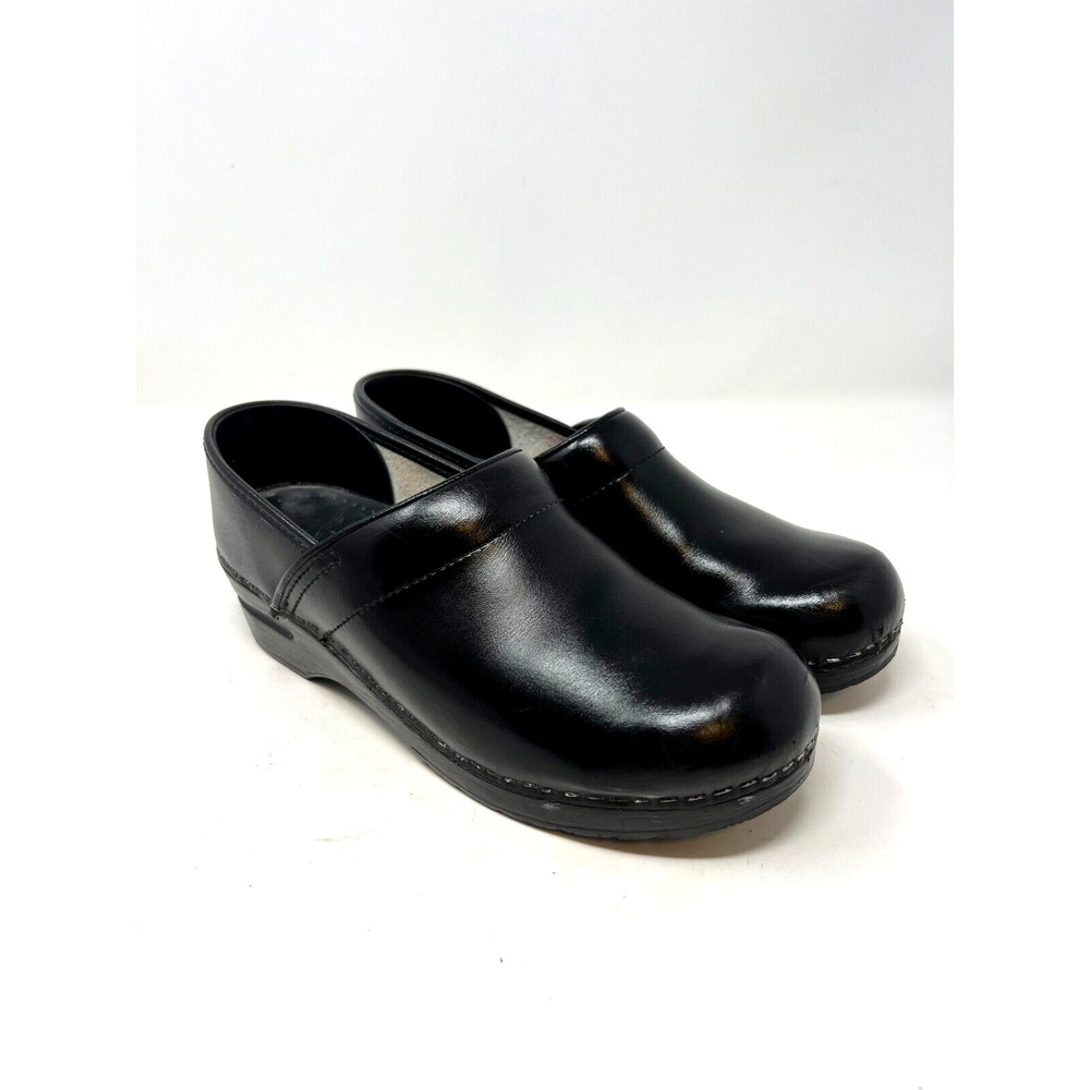 Dansko Women's Solid Black Slip On Clogs Non-Slip Shoes Size EU 39 / US 8
